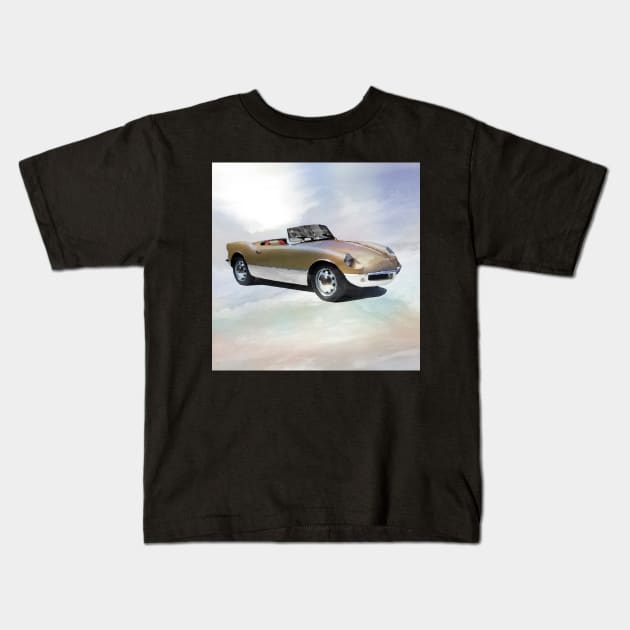 Vintage Alfa Romeo in watercolor Kids T-Shirt by thelazypigeon